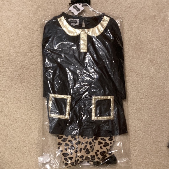 Mud Pie Tunic with Leopard tights 3T - Picture 3 of 4
